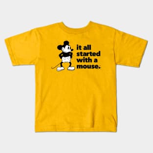 It All Started With A Mouse Kids T-Shirt